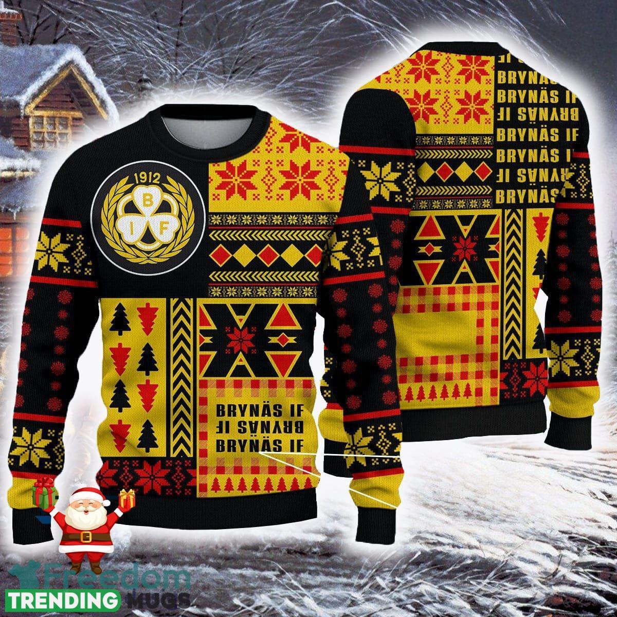 Brynas IF Palm shl hockeyallsvenskan Ugly Christmas Sweaters For Fans Gift - Brynas IF Palm shl hockeyallsvenskan Ugly Christmas Sweaters For Fans Gift