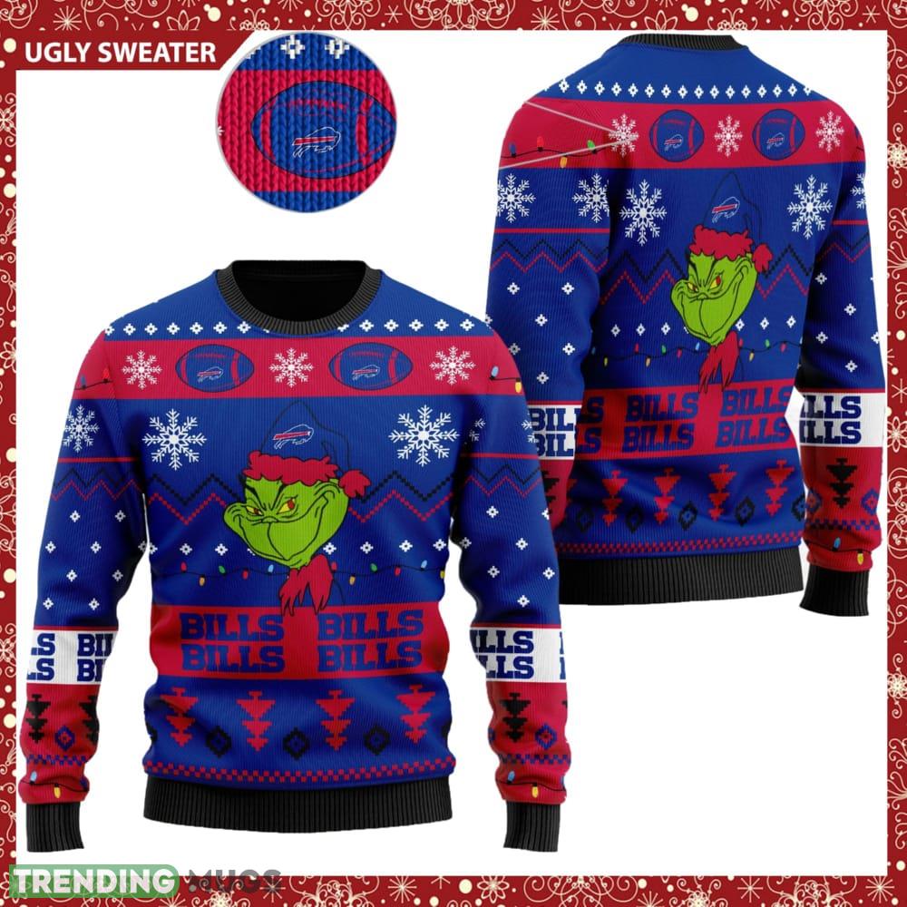 Buffalo Bills American NFL Football Team Logo Cute Grinch Ugly Christmas Sweater - Buffalo Bills American NFL Football Team Logo Cute Grinch Ugly Christmas Sweater Buffalo Bills American NFL Football Team Logo Cute Grinch Ugly Christmas Sweater - Buffalo Bills American NFL Football Team Logo Cute Grinch Ugly Christmas Sweater