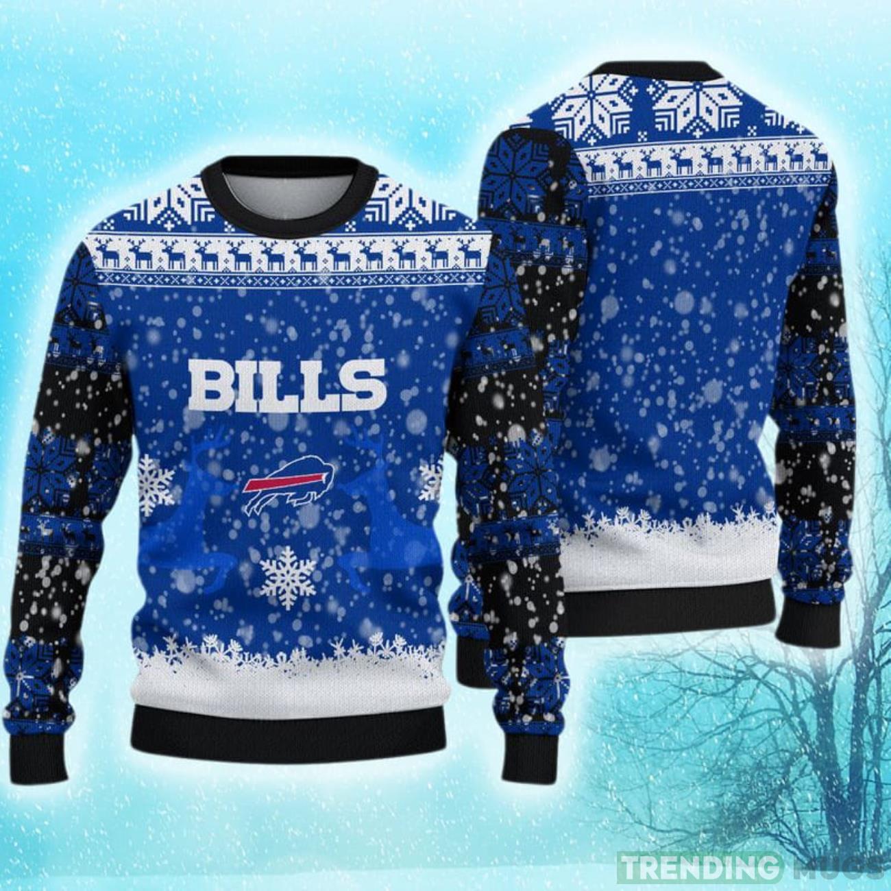 Buffalo Bills Christmas Reindeer Hot Trending Ugly Sweater Gift For Fans Product Photo 1 Buffalo Bills Christmas Reindeer Hot Trending Ugly Sweater Gift For Fans Product Photo 1