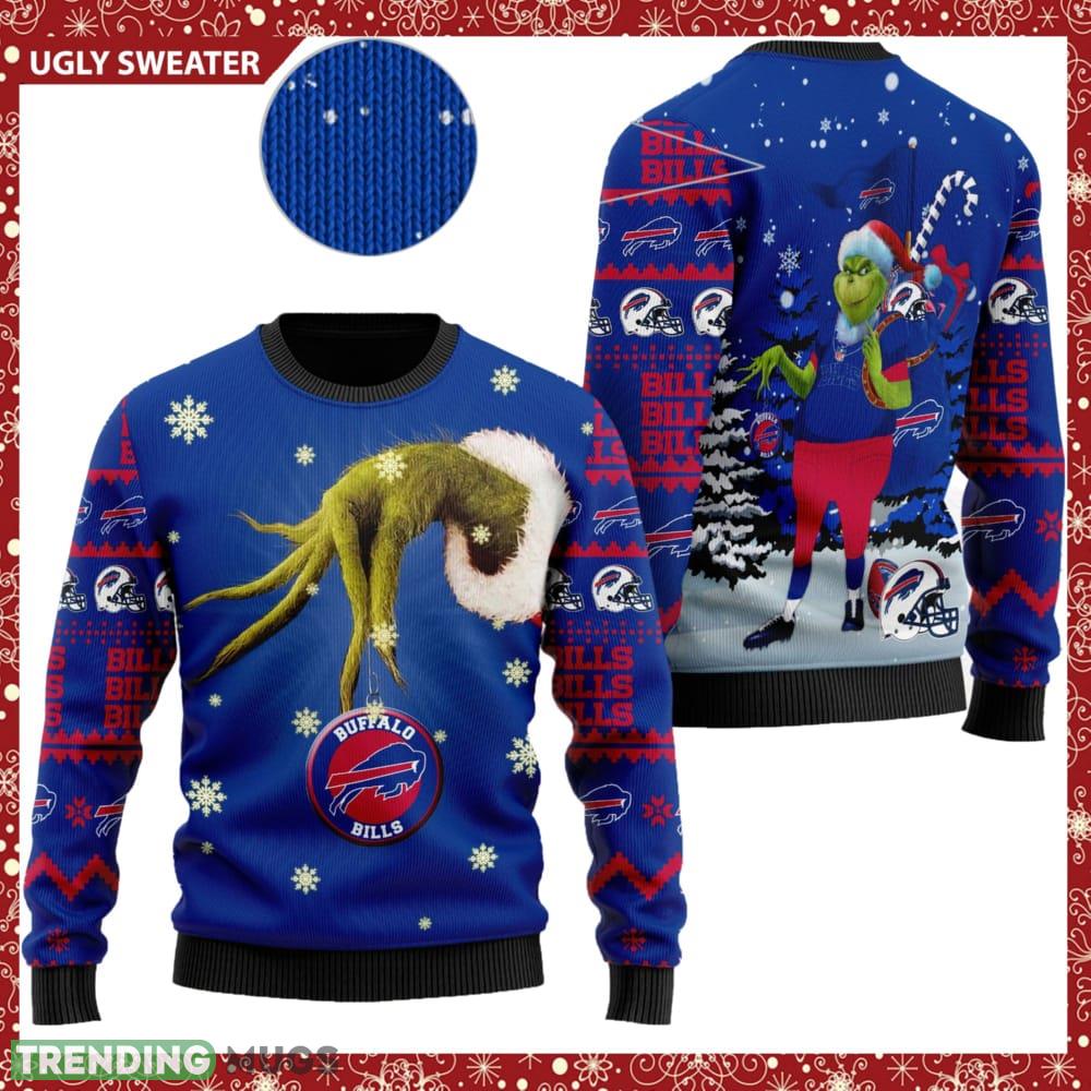 Buffalo Bills NFL Team Grinch Knitted Christmas 3D Sweater For Fans - Buffalo Bills NFL Team Grinch Knitted Christmas 3D Sweater For Fans Buffalo Bills NFL Team Grinch Knitted Christmas 3D Sweater For Fans - Buffalo Bills NFL Team Grinch Knitted Christmas 3D Sweater For Fans