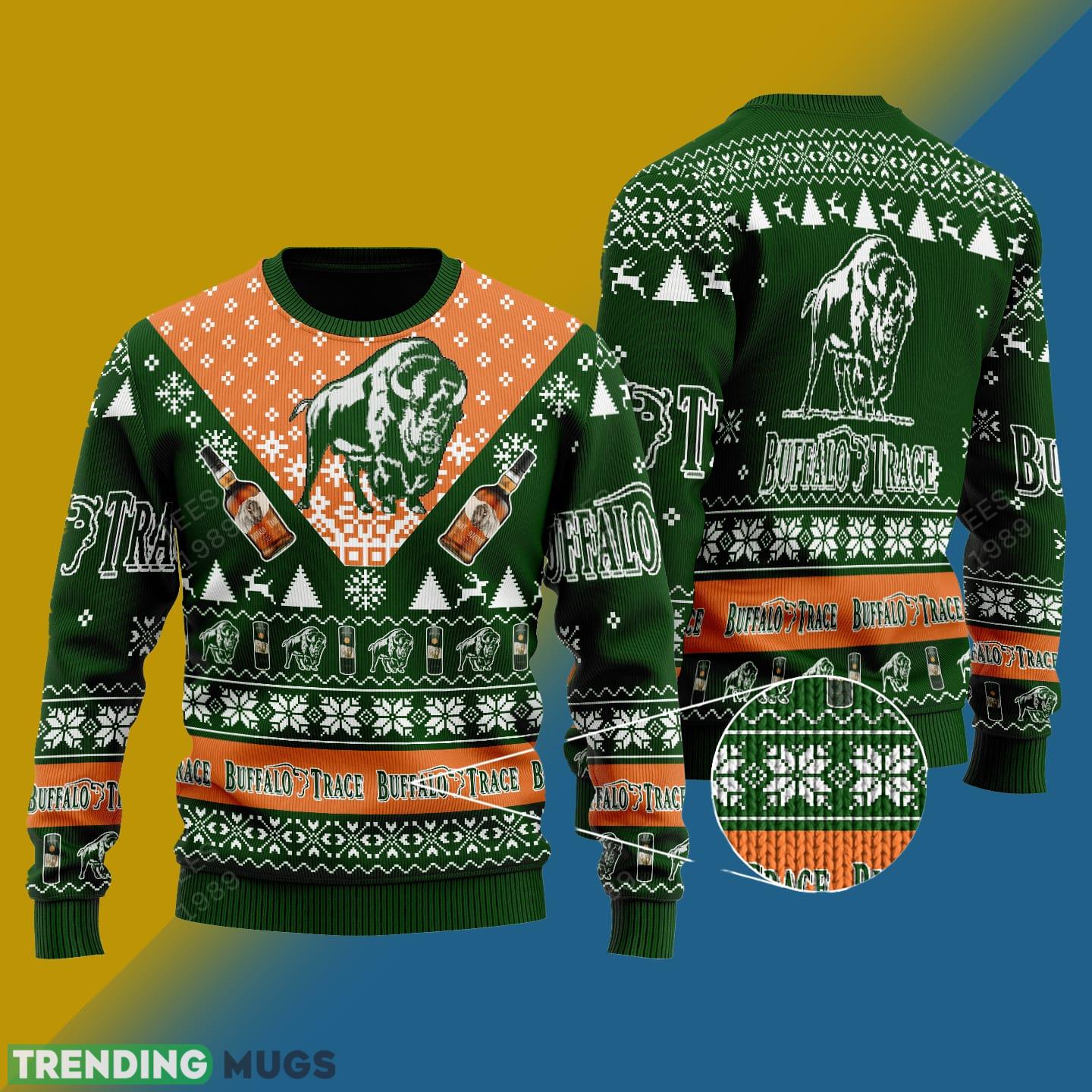Buffalo Trace Whiskey Knitted Xmas Sweater Gift Men And Women - Buffalo Trace Whiskey Knitted Sweater Photo 1 Buffalo Trace Whiskey Knitted Xmas Sweater Gift Men And Women - Buffalo Trace Whiskey Knitted Sweater Photo 1