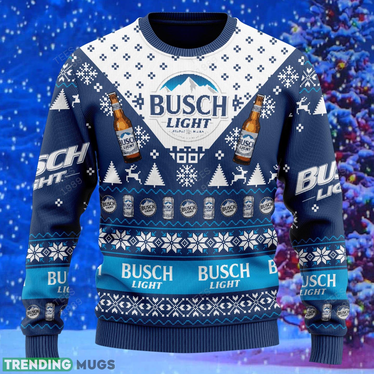 Busch Light Beer Knitted Xmas Sweater Gift Men And Women 3D Sweater Busch Light Beer Knitted Xmas Sweater Gift Men And Women 3D Sweater