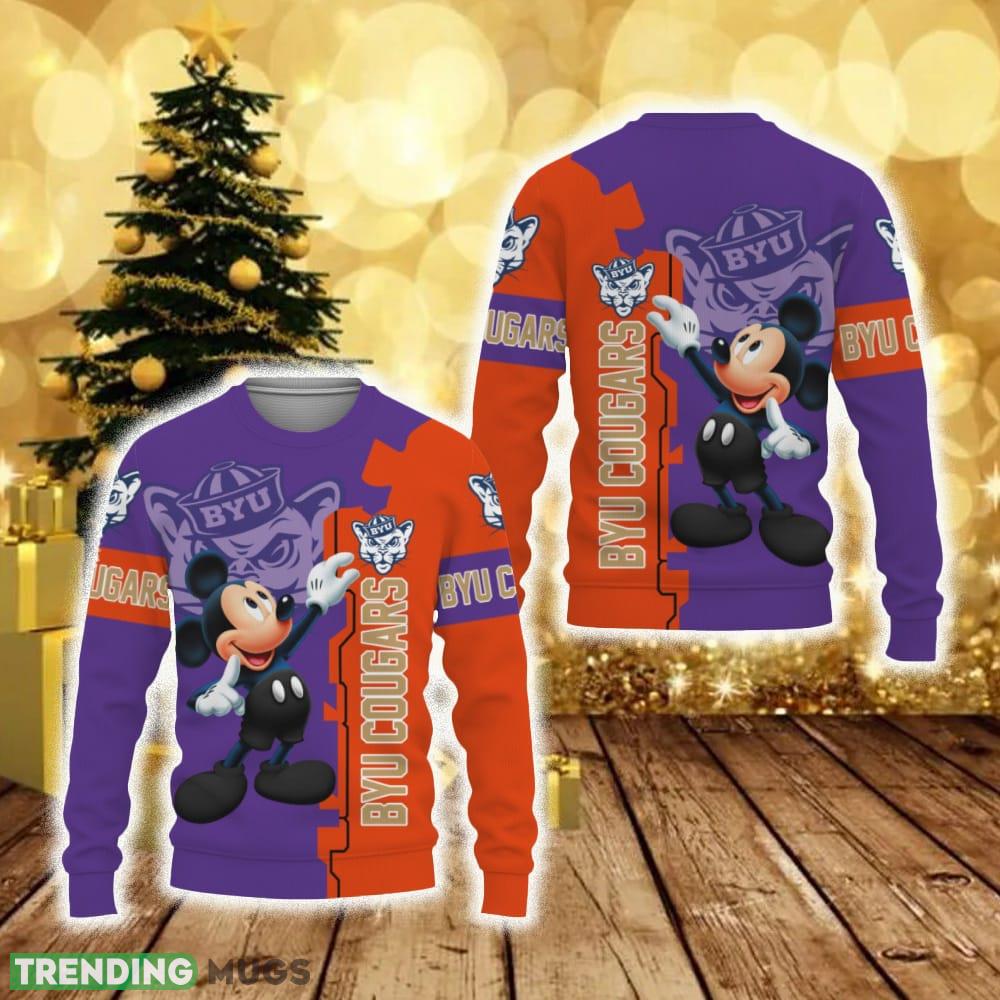 BYU Cougars Mickey Mouse Champions Football Funny 3D Sweater For Men And Women Gift Christmas - BYU Cougars Mickey Mouse Champions Football Funny 3D Sweater For Men And Women Gift Christmas BYU Cougars Mickey Mouse Champions Football Funny 3D Sweater For Men And Women Gift Christmas - BYU Cougars Mickey Mouse Champions Football Funny 3D Sweater For Men And Women Gift Christmas