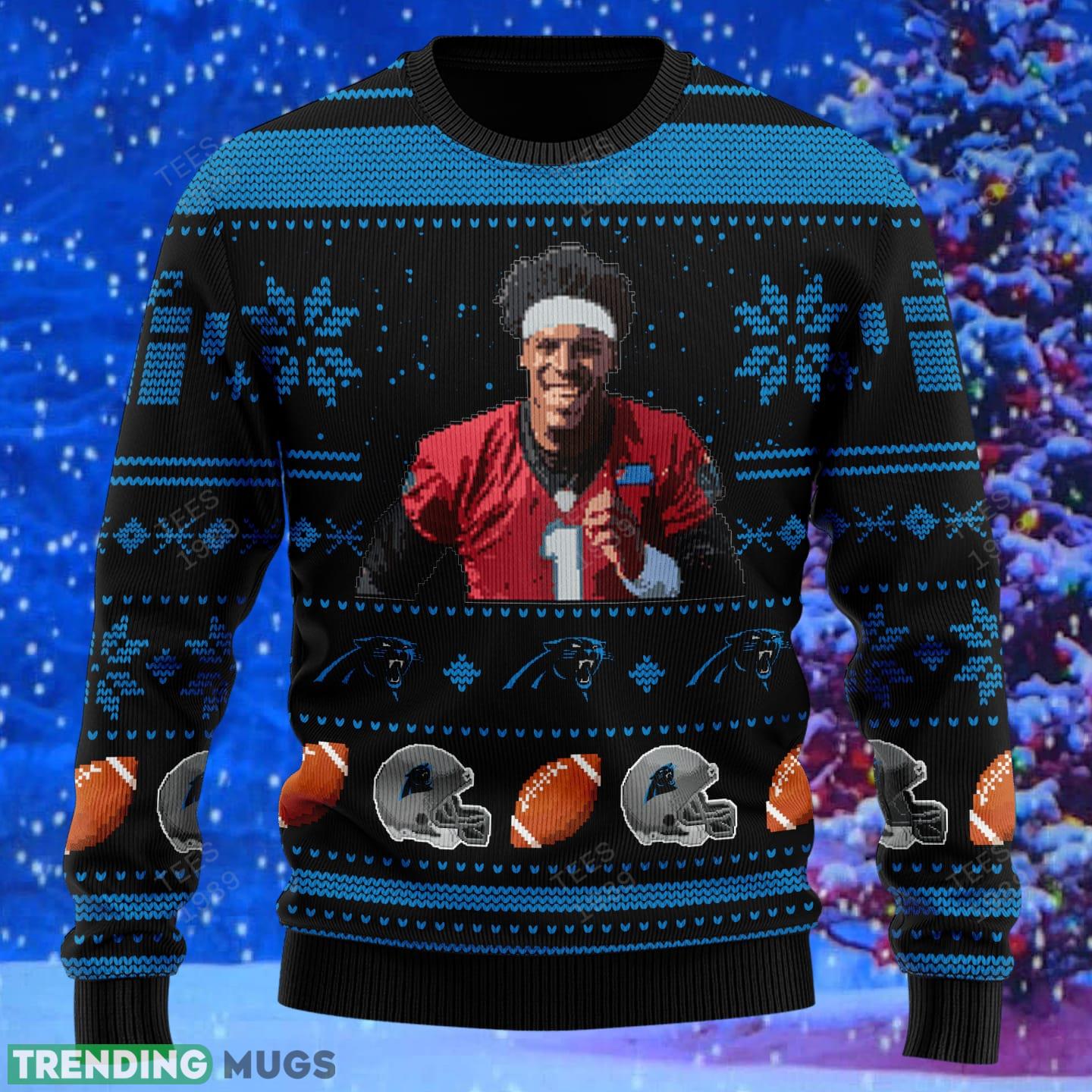 Cam Newton carolina panthers NFL Knitted Xmas Sweater Gift Men And Women 3D Sweater Cam Newton carolina panthers NFL Knitted Xmas Sweater Gift Men And Women 3D Sweater