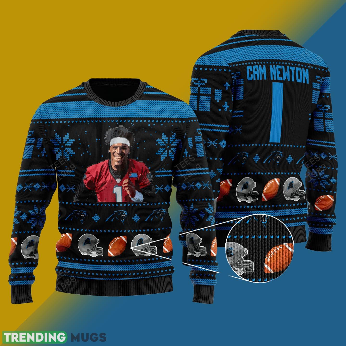 Cam Newton carolina panthers NFL Knitted Xmas Sweater Gift Men And Women - Cam Newton carolina panthers NFL Knitted Sweater Photo 1 Cam Newton carolina panthers NFL Knitted Xmas Sweater Gift Men And Women - Cam Newton carolina panthers NFL Knitted Sweater Photo 1
