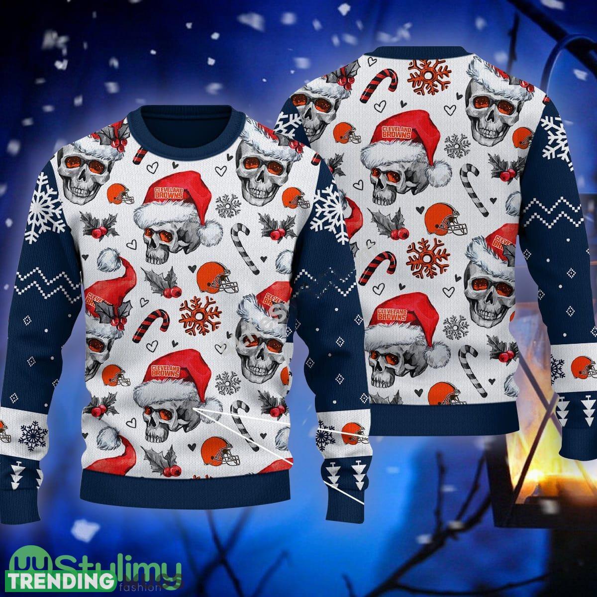 Candy Cleveland Browns NFL Skull Navy Sweater Ugly Christmas For Men And Women - Candy Cleveland Browns NFL Skull Navy Sweater Ugly Christmas For Men And Women Candy Cleveland Browns NFL Skull Navy Sweater Ugly Christmas For Men And Women - Candy Cleveland Browns NFL Skull Navy Sweater Ugly Christmas For Men And Women