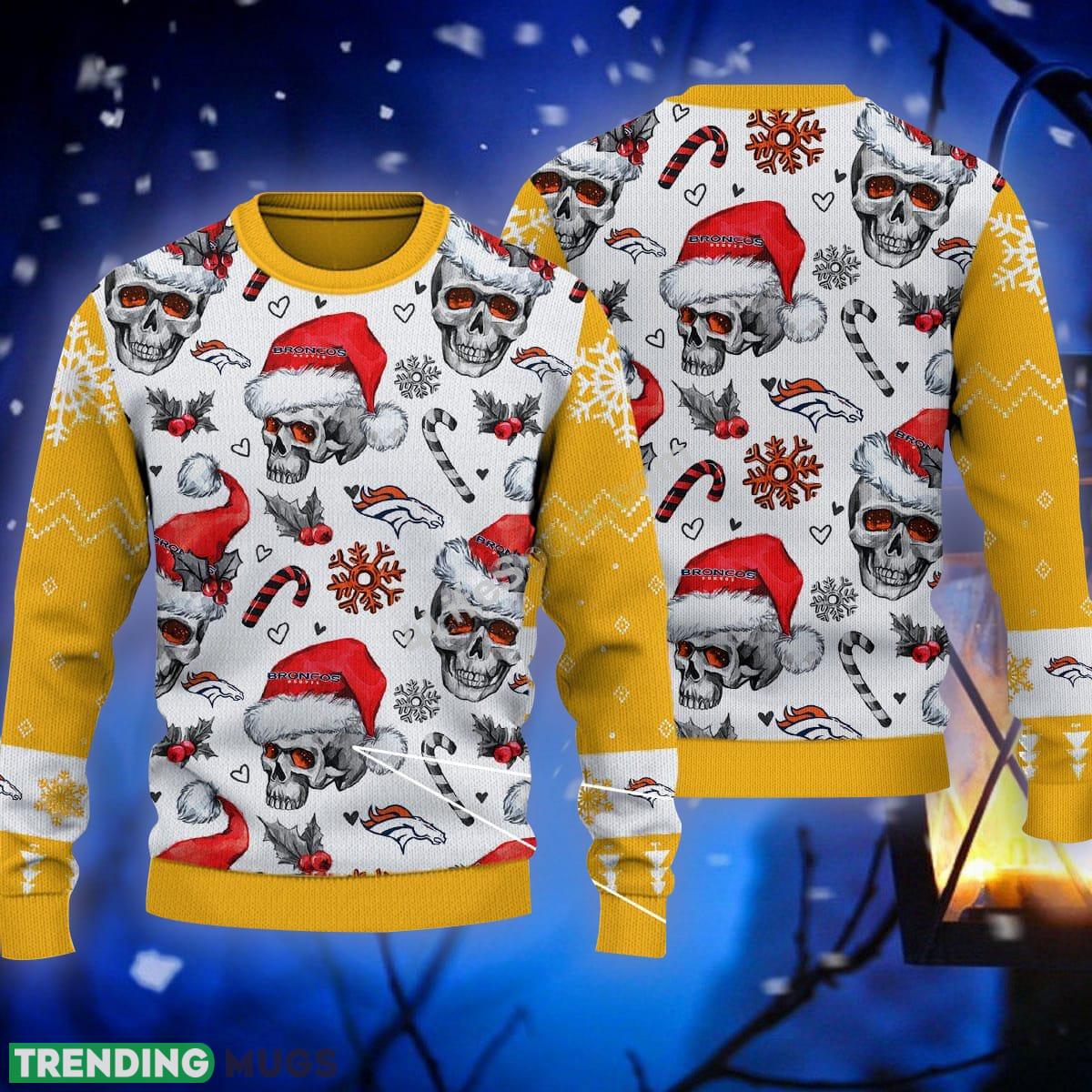 Candy Denver Broncos NFL Skull Yellow Sweater Ugly Christmas For Men And Women - Candy Denver Broncos NFL Skull Yellow Sweater Ugly Christmas For Men And Women Candy Denver Broncos NFL Skull Yellow Sweater Ugly Christmas For Men And Women - Candy Denver Broncos NFL Skull Yellow Sweater Ugly Christmas For Men And Women