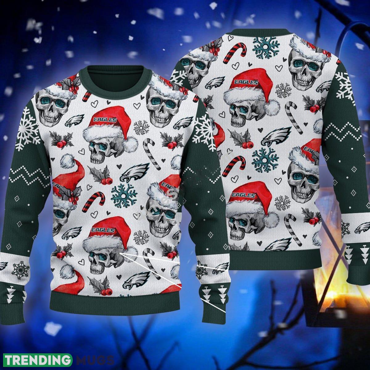 Candy Philadelphia Eagles NFL Skull Green Sweater Ugly Christmas For Men And Women - Candy Philadelphia Eagles NFL Skull Green Sweater Ugly Christmas For Men And Women Candy Philadelphia Eagles NFL Skull Green Sweater Ugly Christmas For Men And Women - Candy Philadelphia Eagles NFL Skull Green Sweater Ugly Christmas For Men And Women
