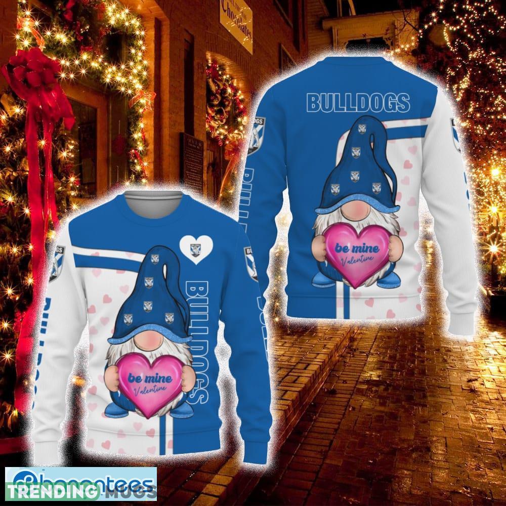 Canterbury Bankstown Bulldogs Be Mine Gnomes Football Merry Christmas 3D Sweater For Fans Gifts Unisex - Canterbury Bankstown Bulldogs Be Mine Gnomes Football Merry Christmas 3D Sweater For Fans Gifts Unisex
