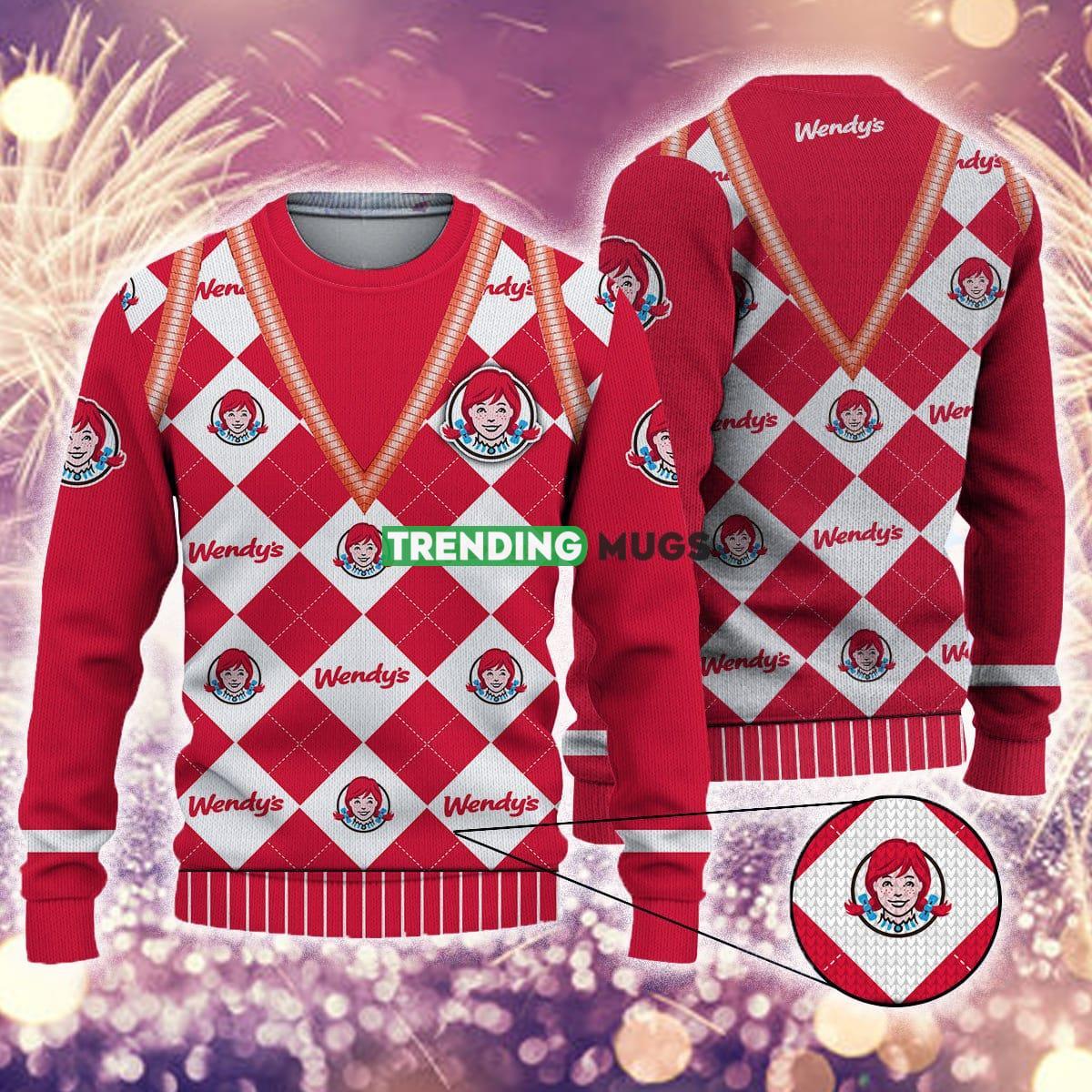Caro Pattern wendy's Funny 3D Ugly Christmas Sweater Gift For Men And Women - Caro Pattern wendy's Funny 3D Ugly Christmas Sweater Gift For Men And Women Caro Pattern wendy's Funny 3D Ugly Christmas Sweater Gift For Men And Women - Caro Pattern wendy's Funny 3D Ugly Christmas Sweater Gift For Men And Women