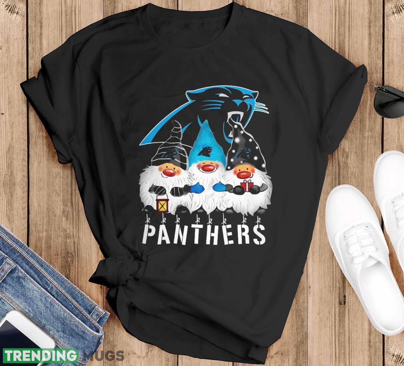 Carolina Panthers Gnomies Christmas Funny Black T Shirt Sweatshirt For Fans - Black T-Shirt Carolina Panthers Gnomies Christmas Funny Black T Shirt Sweatshirt For Fans - Black T-Shirt