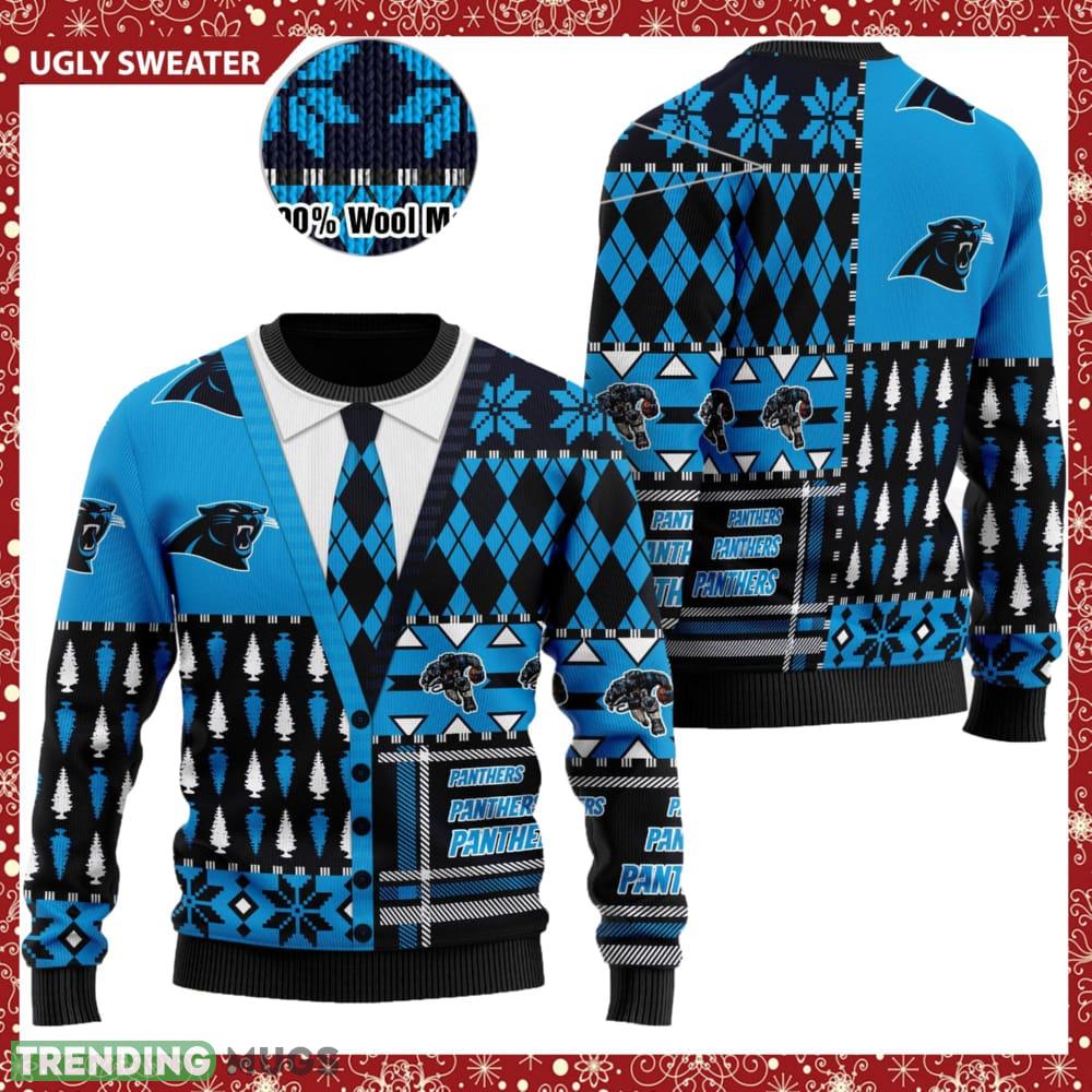 Carolina Panthers NFL American Football Team Cardigan Style Ugly Christmas Sweater - Carolina Panthers NFL American Football Team Cardigan Style Ugly Christmas Sweater Carolina Panthers NFL American Football Team Cardigan Style Ugly Christmas Sweater - Carolina Panthers NFL American Football Team Cardigan Style Ugly Christmas Sweater