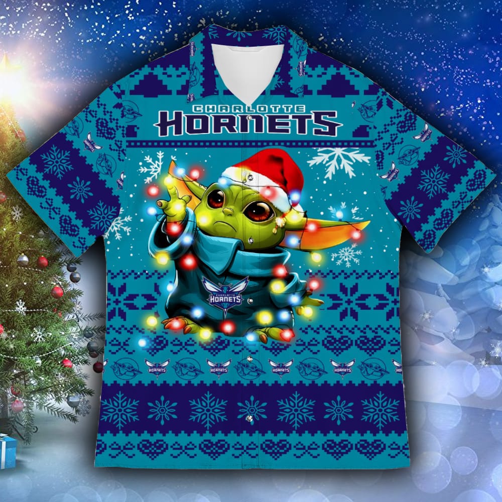 Charlotte Hornets Baby Yoda Star Wars Sports Football American Ugly Hawaiian Shirt Gift Christmas - 251023-101516 Charlotte Hornets Baby Yoda Star Wars Sports Football American Ugly Hawaiian Shirt Gift Christmas - 251023-101516