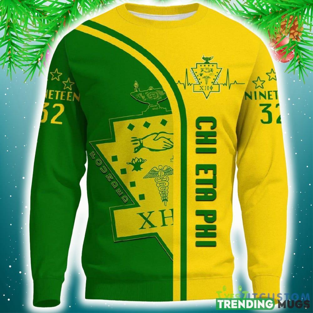 Chi Eta Phi In My Heart Yellow 3D Sweater Community Custom Name Logo For Men And Women Gift Christmas 3D Sweater Chi Eta Phi In My Heart Yellow 3D Sweater Community Custom Name Logo For Men And Women Gift Christmas 3D Sweater