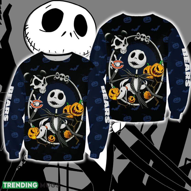 Chicago Bears Jack Skellington Comfy Christmas Ugly Sweater Halloween For Men And Women - Chicago Bears Jack Skellington Comfy Christmas Ugly Sweater Halloween For Men And Women Chicago Bears Jack Skellington Comfy Christmas Ugly Sweater Halloween For Men And Women - Chicago Bears Jack Skellington Comfy Christmas Ugly Sweater Halloween For Men And Women