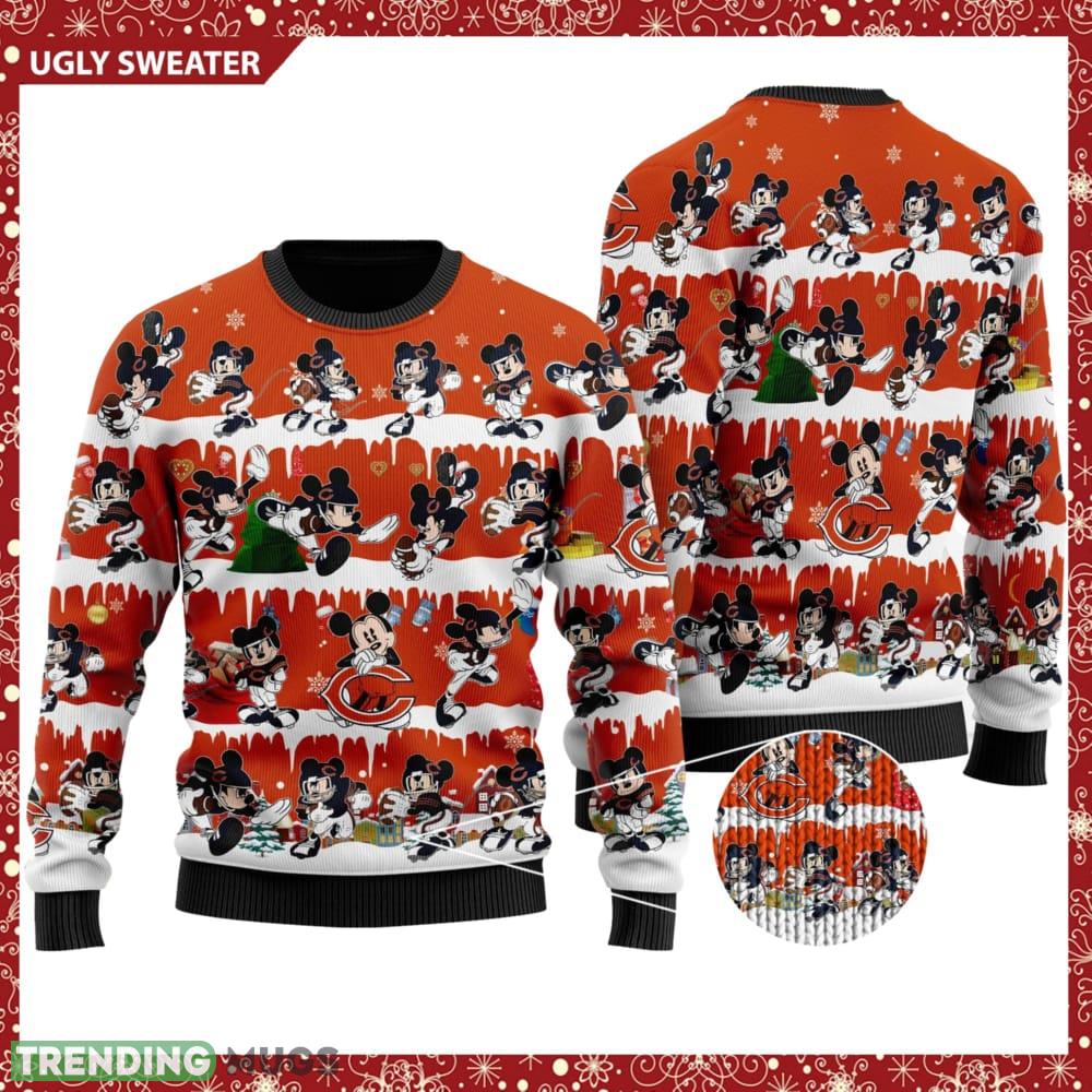 Chicago Bears Mickey NFL Knitted Christmas 3D Sweater For Fans - Chicago Bears Mickey NFL Knitted Christmas 3D Sweater For Fans Chicago Bears Mickey NFL Knitted Christmas 3D Sweater For Fans - Chicago Bears Mickey NFL Knitted Christmas 3D Sweater For Fans