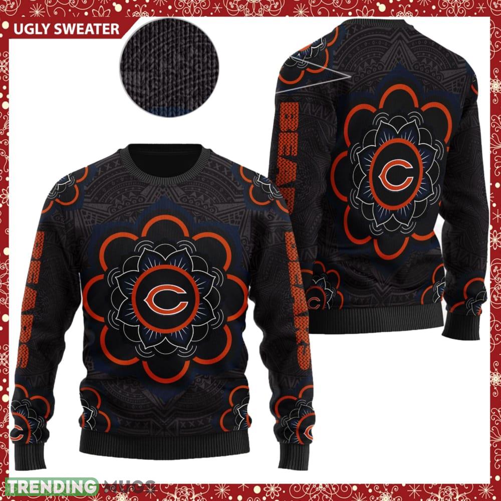 Chicago Bears NFL Mandala Logo Knitted Christmas 3D Sweater For Fans - Chicago Bears NFL Mandala Logo Knitted Christmas 3D Sweater For Fans Chicago Bears NFL Mandala Logo Knitted Christmas 3D Sweater For Fans - Chicago Bears NFL Mandala Logo Knitted Christmas 3D Sweater For Fans