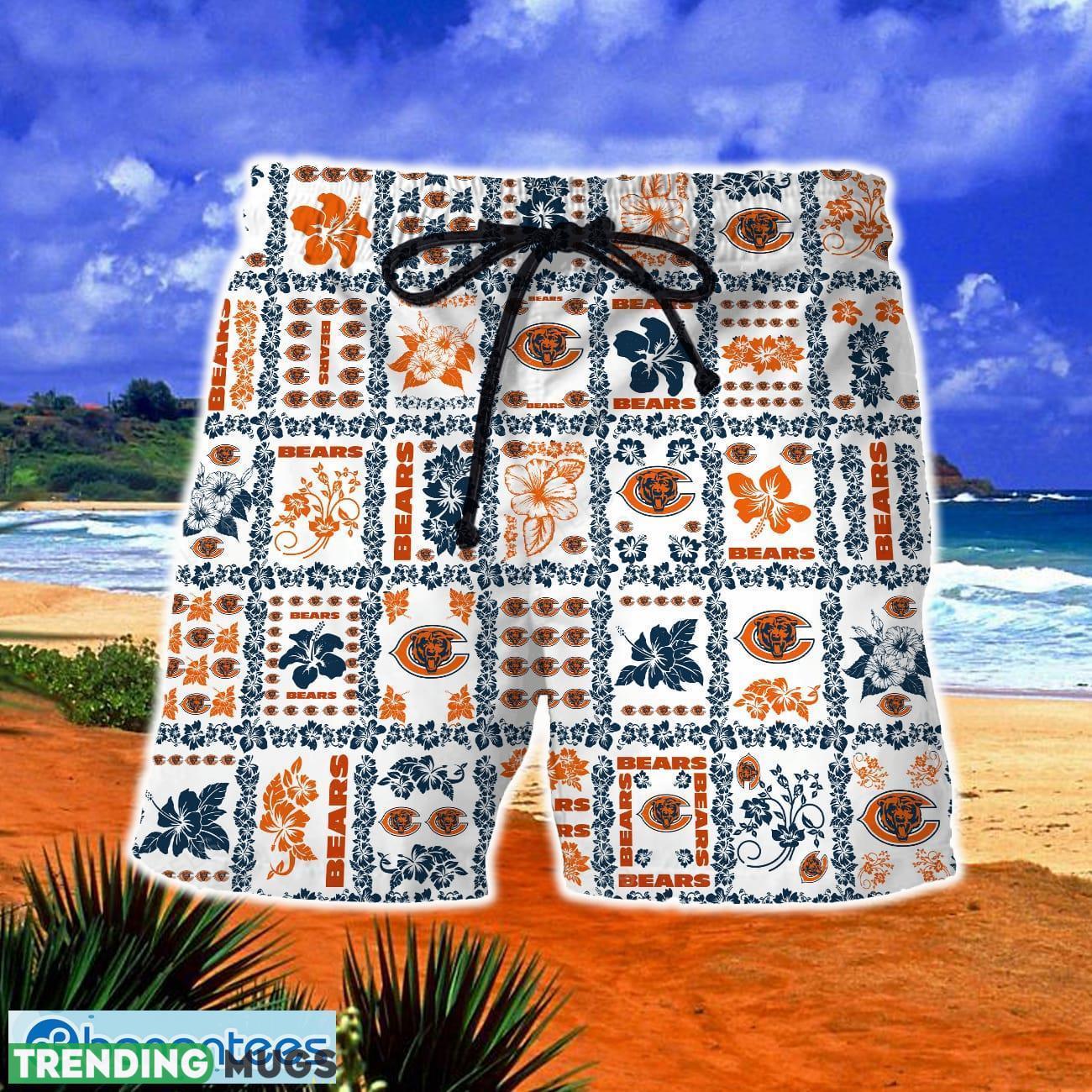 Chicago Bears Trendy Hawaiian Shirt And Short For Men Gift, Short Beach For Family Christmas Hawaiian Shirt Chicago Bears Trendy Hawaiian Shirt And Short For Men Gift, Short Beach For Family Christmas Hawaiian Shirt