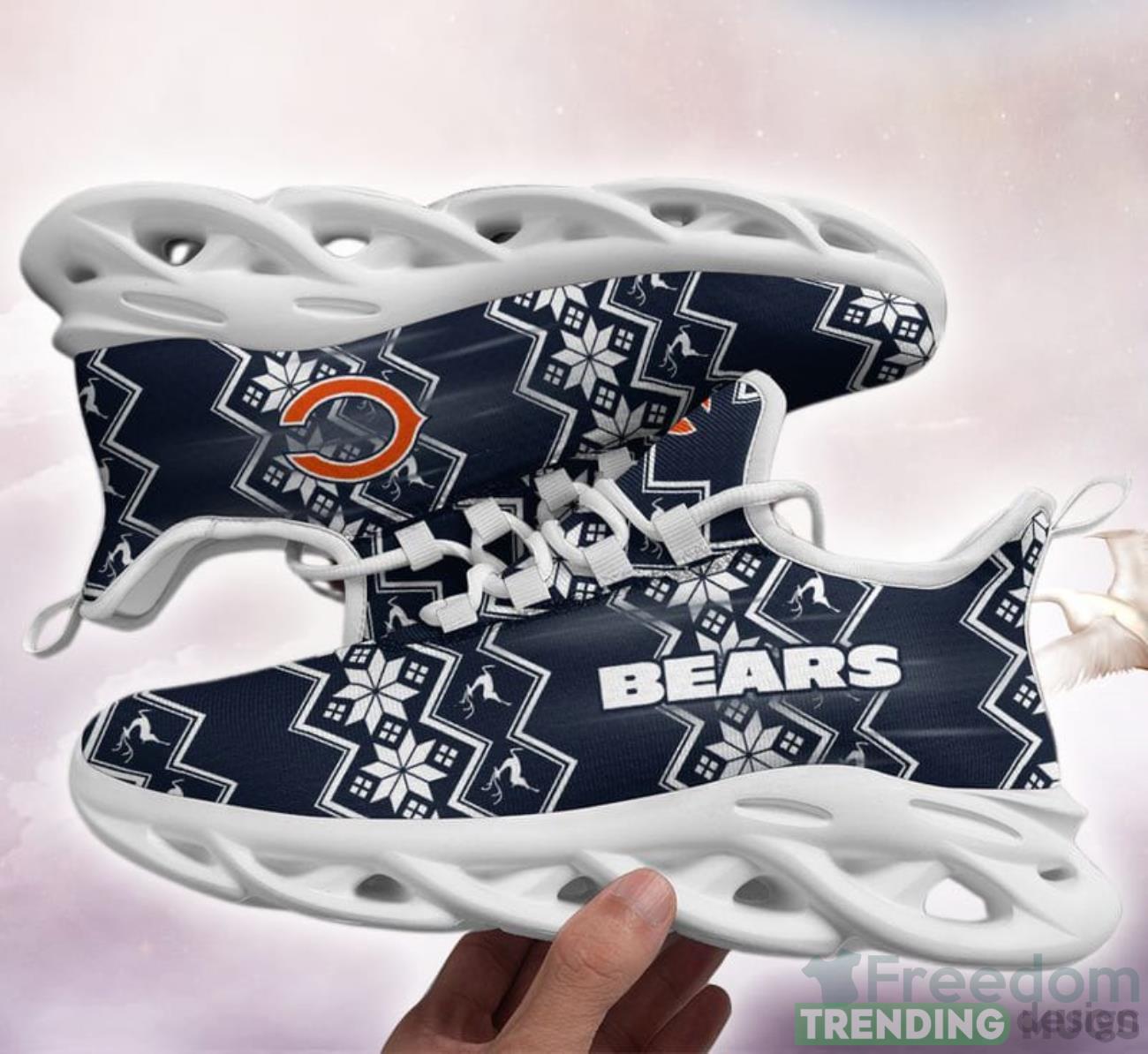 Chicago Bears Xmas Pattern Limited Edition Max Soul Shoes Product Photo 1 Chicago Bears Xmas Pattern Limited Edition Max Soul Shoes Product Photo 1