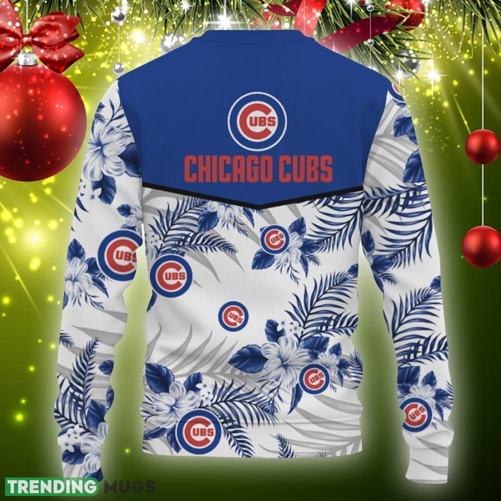 Chicago Cubs Tropical Patterns Ugly Christmas Sweater Gift Holidays 3D Sweater Chicago Cubs Tropical Patterns Ugly Christmas Sweater Gift Holidays 3D Sweater