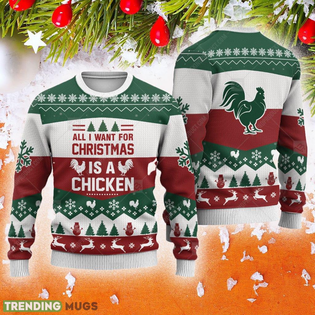 Chicken All I Want For Animals Ugly Christmas Sweater AOP Gift For Men And Women - Chicken All I Want For Animals Ugly Christmas Sweater AOP Gift For Men And Women Chicken All I Want For Animals Ugly Christmas Sweater AOP Gift For Men And Women - Chicken All I Want For Animals Ugly Christmas Sweater AOP Gift For Men And Women