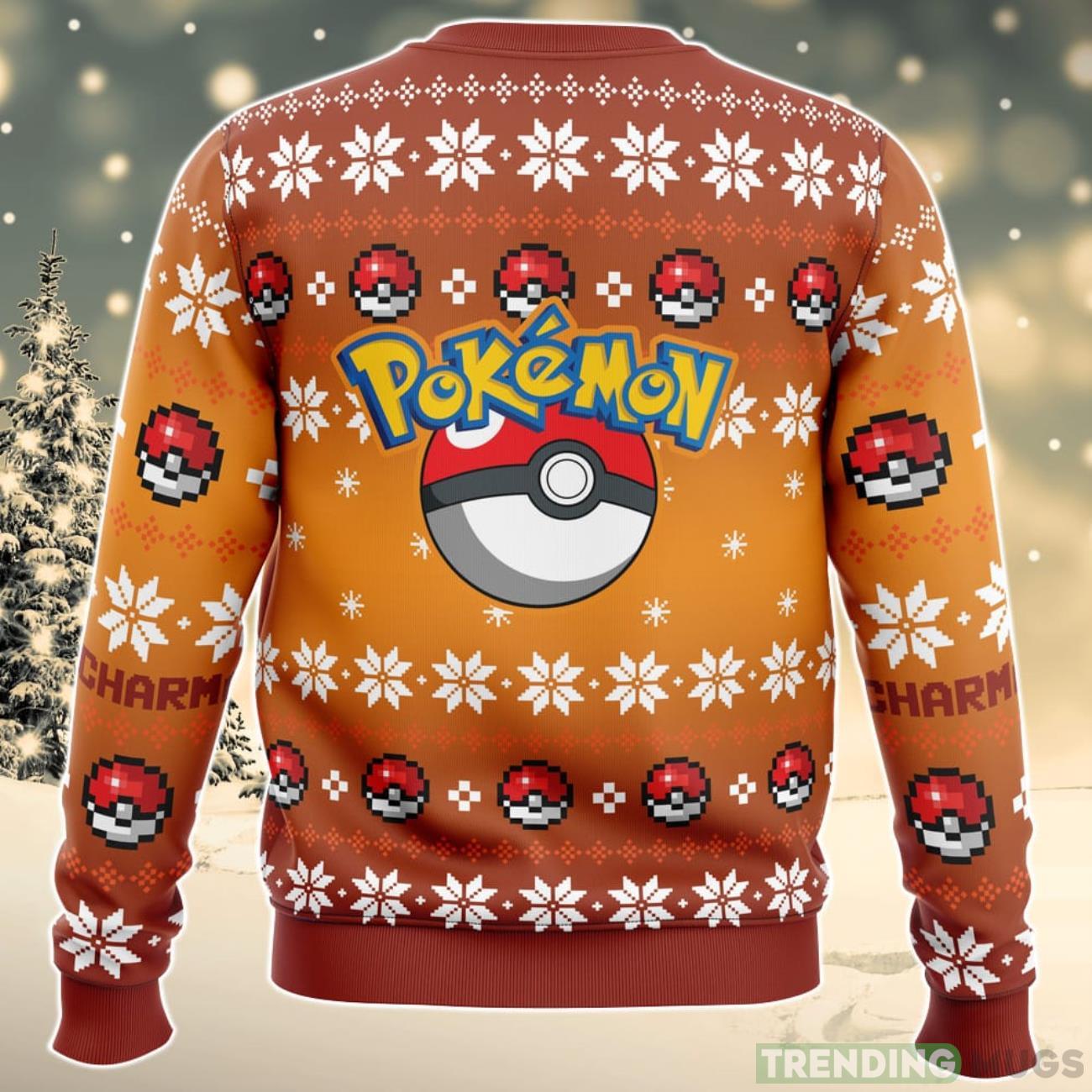 Christmas Charmander Pokemon Ugly Christmas Sweater For Men And Women 3D Sweater Christmas Charmander Pokemon Ugly Christmas Sweater For Men And Women 3D Sweater