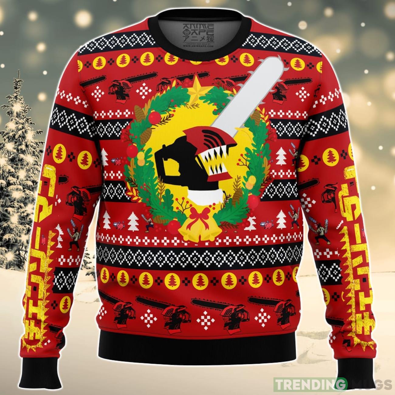 Christmas Dream Chainsaw Man Ugly Christmas Sweater For Men And Women Product Photo 1 Christmas Dream Chainsaw Man Ugly Christmas Sweater For Men And Women Product Photo 1