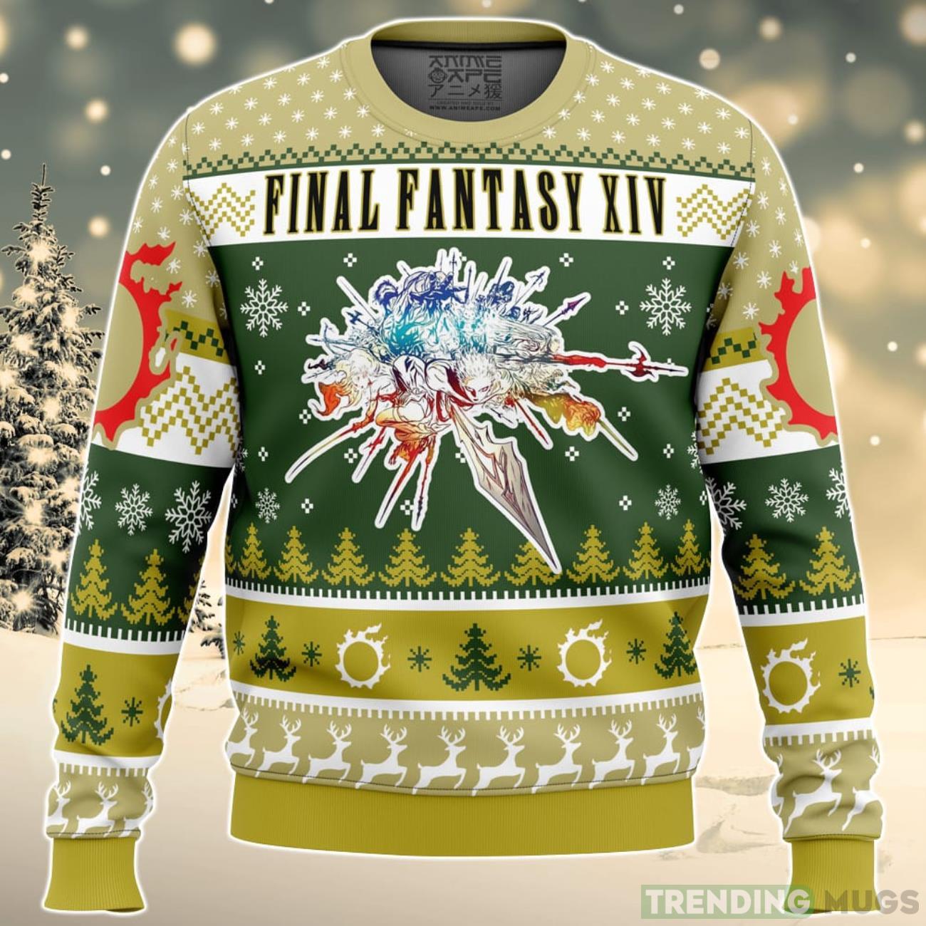 Christmas Fantasy Final Fantasy XIV Ugly Christmas Sweater For Men And Women Product Photo 1 Christmas Fantasy Final Fantasy XIV Ugly Christmas Sweater For Men And Women Product Photo 1