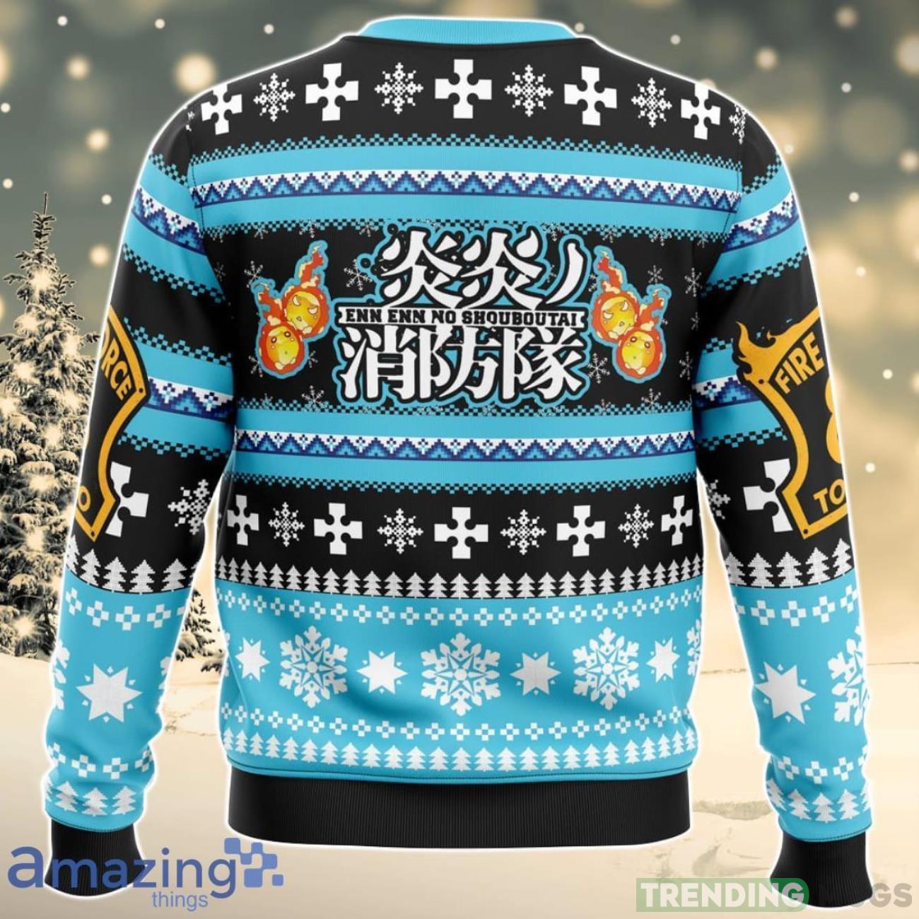 Christmas Flame Fire Force Ugly Christmas Sweater Best Gift For Men And Women 3D Sweater Christmas Flame Fire Force Ugly Christmas Sweater Best Gift For Men And Women 3D Sweater