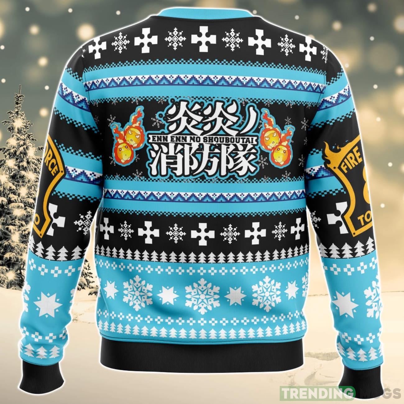 Christmas Flame Fire Force Ugly Christmas Sweater For Men And Women 3D Sweater Christmas Flame Fire Force Ugly Christmas Sweater For Men And Women 3D Sweater