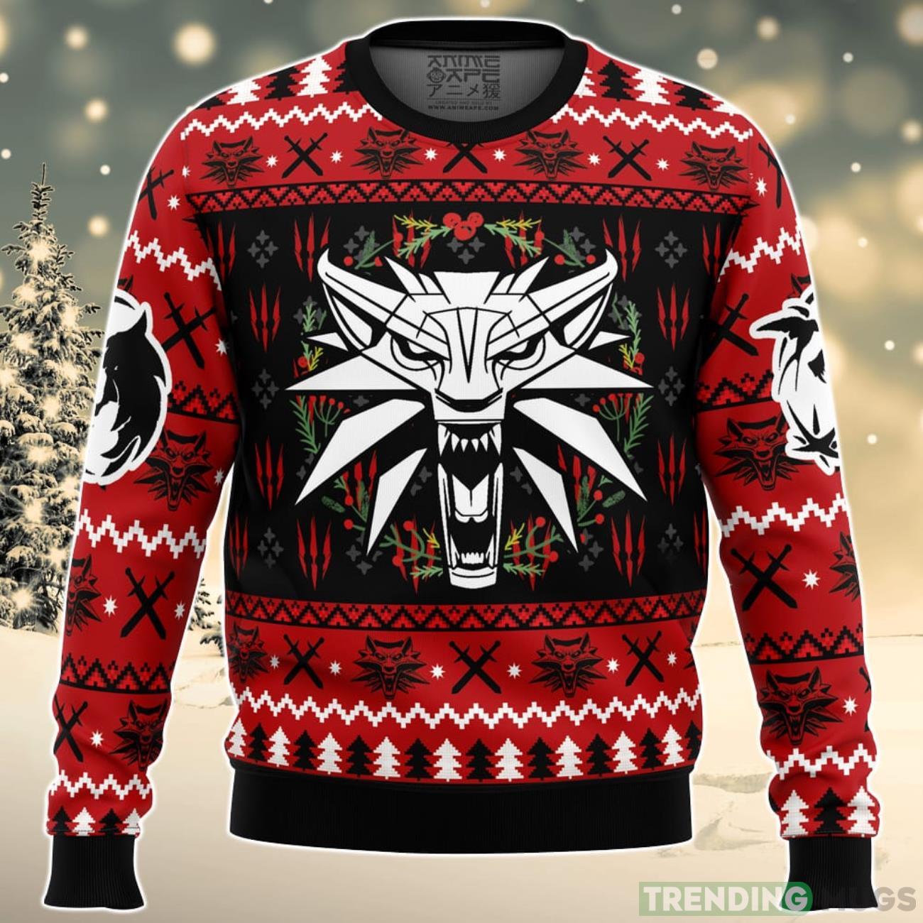 Christmas Monster The Witcher Ugly Christmas Sweater For Men And Women Product Photo 1 Christmas Monster The Witcher Ugly Christmas Sweater For Men And Women Product Photo 1