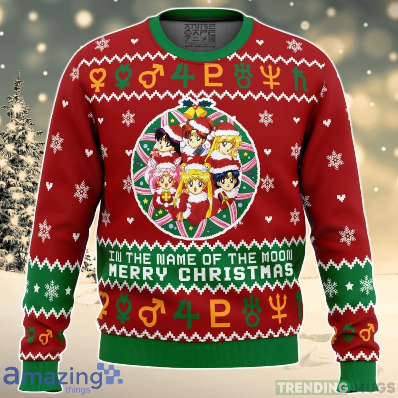Christmas Sailor Guardians Sailor Moon Ugly Christmas Sweater Best Gift For Men And Women Product Photo 1 Christmas Sailor Guardians Sailor Moon Ugly Christmas Sweater Best Gift For Men And Women Product Photo 1