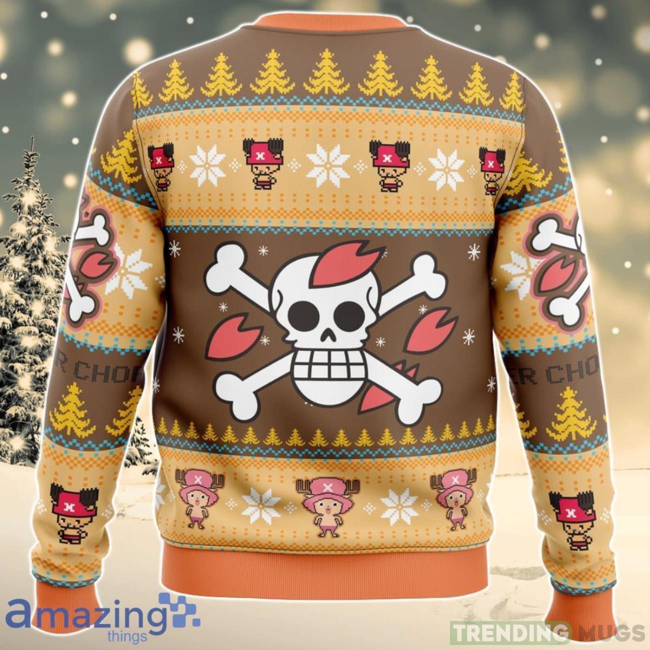 Christmas Tony Chopper One Piece Ugly Christmas Sweater Best Gift For Men And Women 3D Sweater Christmas Tony Chopper One Piece Ugly Christmas Sweater Best Gift For Men And Women 3D Sweater