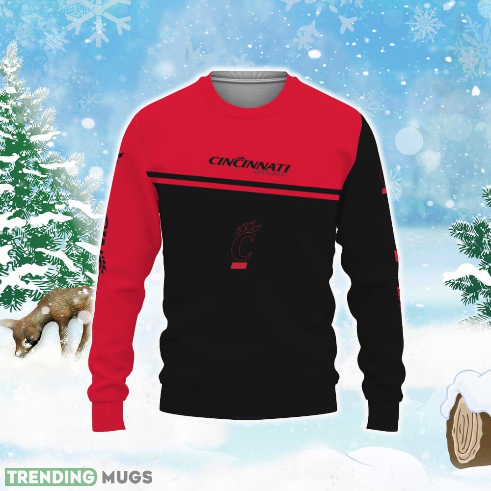Cincinnati Bearcats American Football Teams Ugly Xmas Sweater 3D Sweater Cincinnati Bearcats American Football Teams Ugly Xmas Sweater 3D Sweater