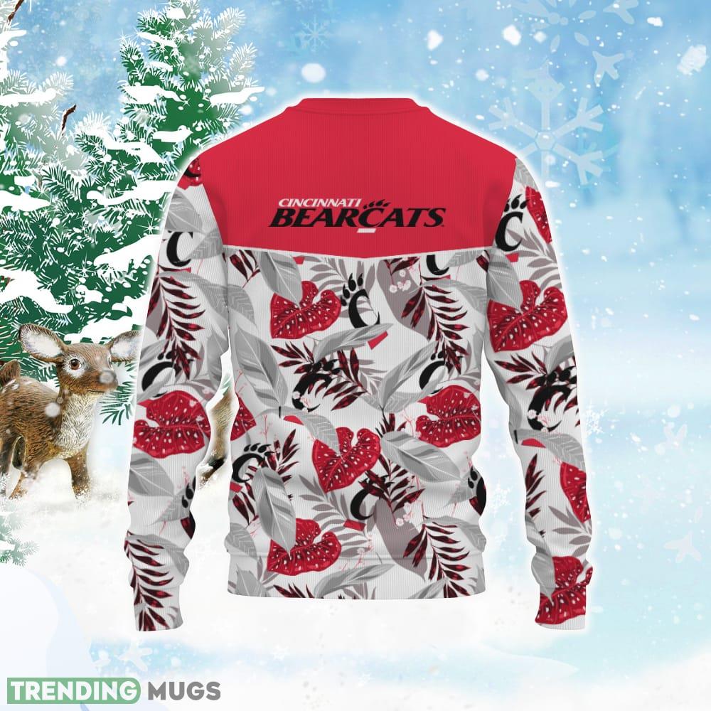 Cincinnati Bearcats Champions Sports Hawaiian Tropical Patterns Shirt Ugly Christmas AOP Sweater 3D Sweater Cincinnati Bearcats Champions Sports Hawaiian Tropical Patterns Shirt Ugly Christmas AOP Sweater 3D Sweater