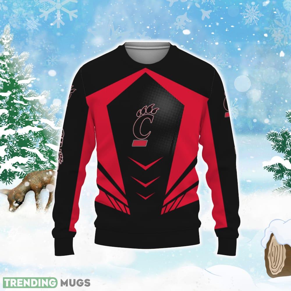 Cincinnati Bearcats Sports American Football Shirt Knitted Xmas Sweater All Over Print 3D Sweater Cincinnati Bearcats Sports American Football Shirt Knitted Xmas Sweater All Over Print 3D Sweater