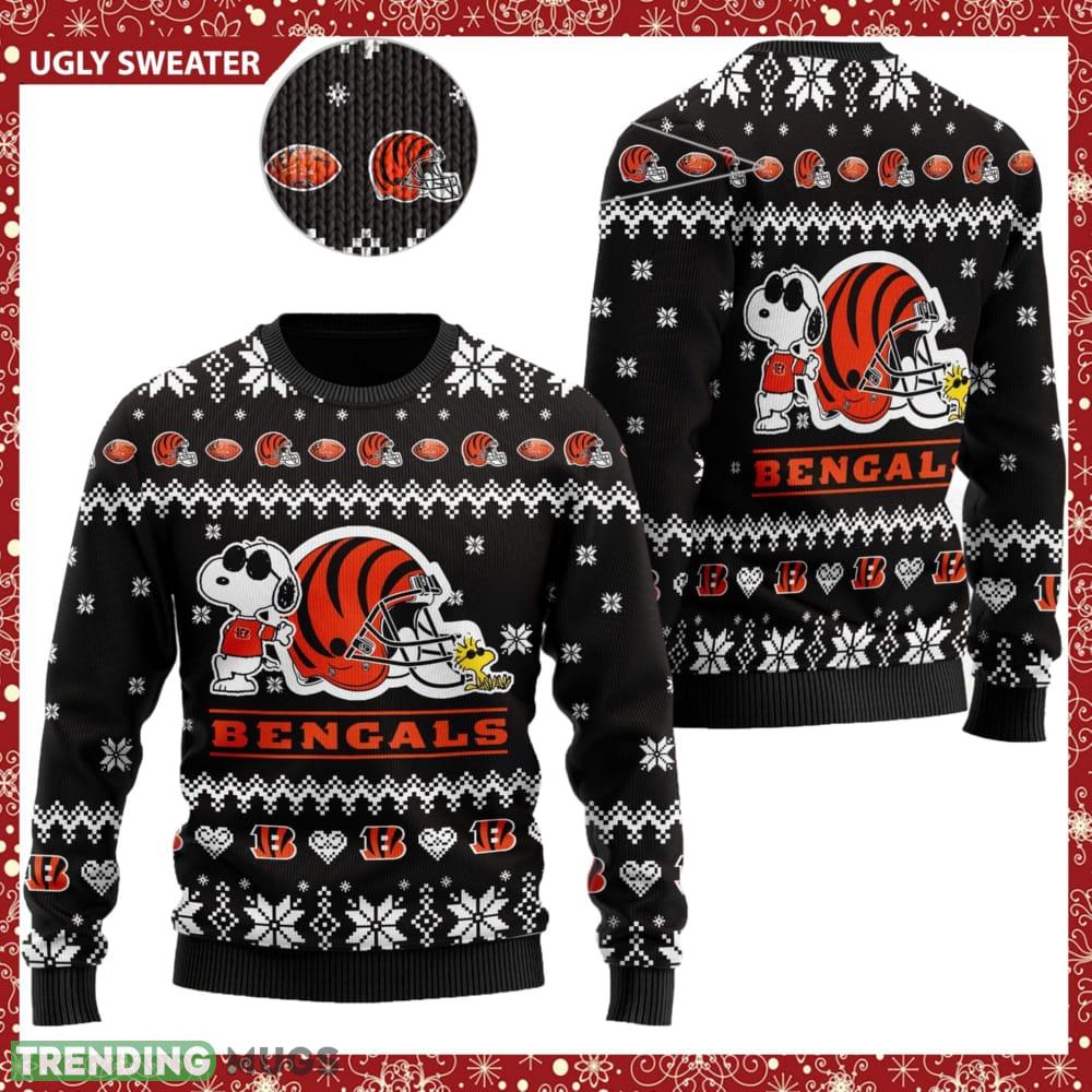 Cincinnati Bengals NFL Cute The Snoopy Show Football Helmet Ugly Christmas Sweater - Cincinnati Bengals NFL Cute The Snoopy Show Football Helmet Ugly Christmas Sweater Cincinnati Bengals NFL Cute The Snoopy Show Football Helmet Ugly Christmas Sweater - Cincinnati Bengals NFL Cute The Snoopy Show Football Helmet Ugly Christmas Sweater