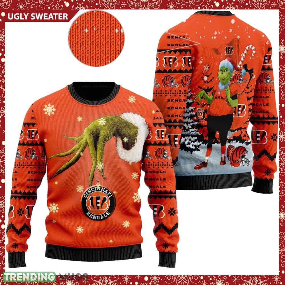 Cincinnati Bengals NFL Team Grinch Knitted Christmas 3D Sweater For Fans - Cincinnati Bengals NFL Team Grinch Knitted Christmas 3D Sweater For Fans Cincinnati Bengals NFL Team Grinch Knitted Christmas 3D Sweater For Fans - Cincinnati Bengals NFL Team Grinch Knitted Christmas 3D Sweater For Fans