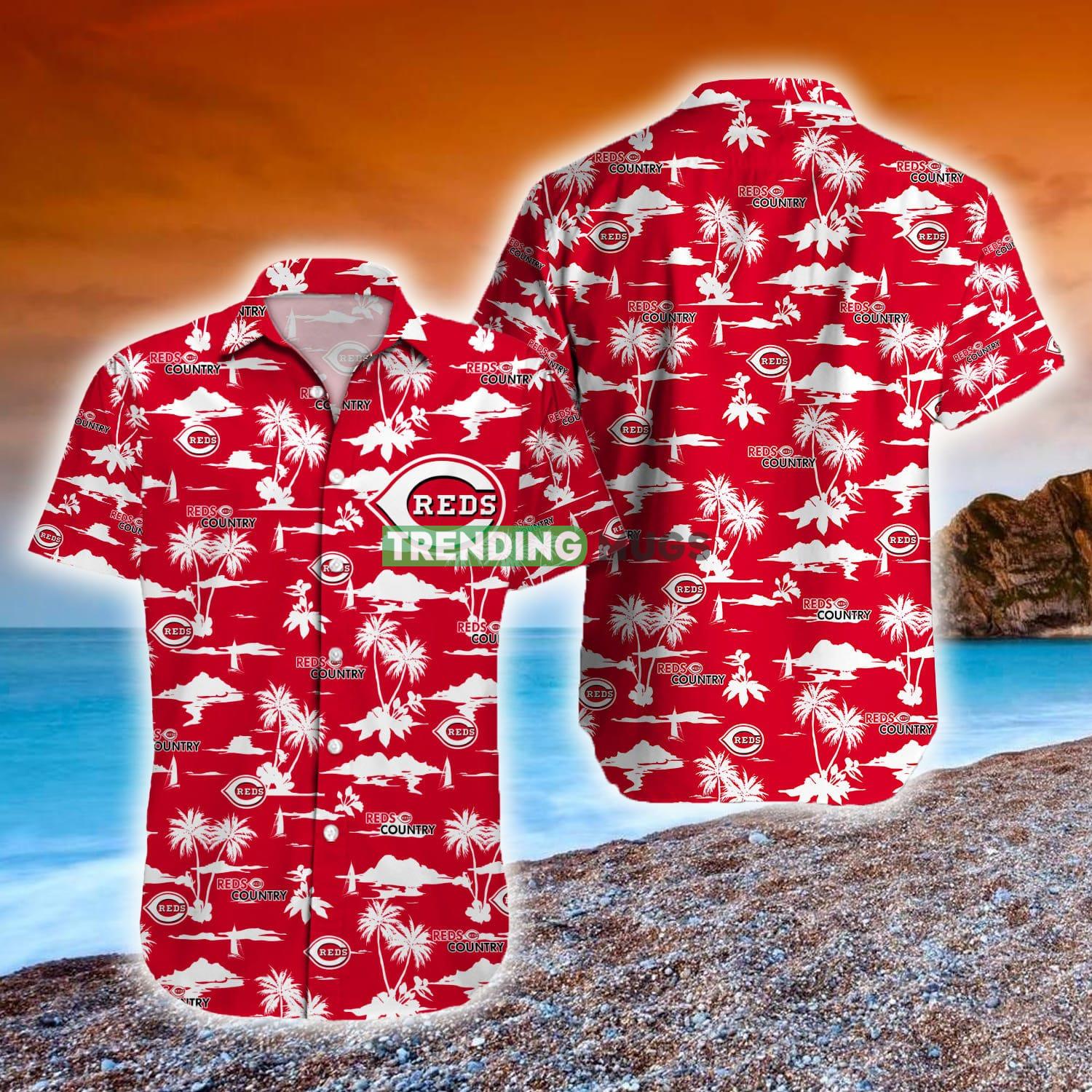 Cincinnati Reds MLB Hawaiian Shirt Coconut AOP Custom Name New For Men And Women - Cincinnati Reds MLB Hawaiian Shirt Coconut AOP Custom Name New For Men And Women