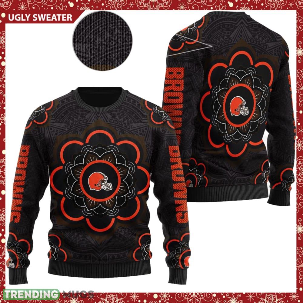 Cleveland Browns NFL Mandala Logo Knitted Christmas Sweater AOP Holiday - Cleveland Browns NFL Mandala Logo Knitted Christmas Sweater AOP Holiday Cleveland Browns NFL Mandala Logo Knitted Christmas Sweater AOP Holiday - Cleveland Browns NFL Mandala Logo Knitted Christmas Sweater AOP Holiday