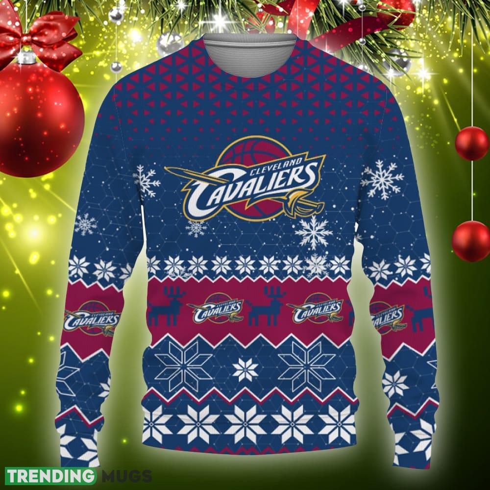 Cleveland Cavaliers Sports Football American Knitted Christmas 3D Sweater Gift Holidays - Cleveland Cavaliers Sports Football American Ugly Christmas Sweater New Trends For Fans Club Gifts Unisex, Hoodie, Sweatshirt-3D Sweatshirt_3 Cleveland Cavaliers Sports Football American Knitted Christmas 3D Sweater Gift Holidays - Cleveland Cavaliers Sports Football American Ugly Christmas Sweater New Trends For Fans Club Gifts Unisex, Hoodie, Sweatshirt-3D Sweatshirt_3