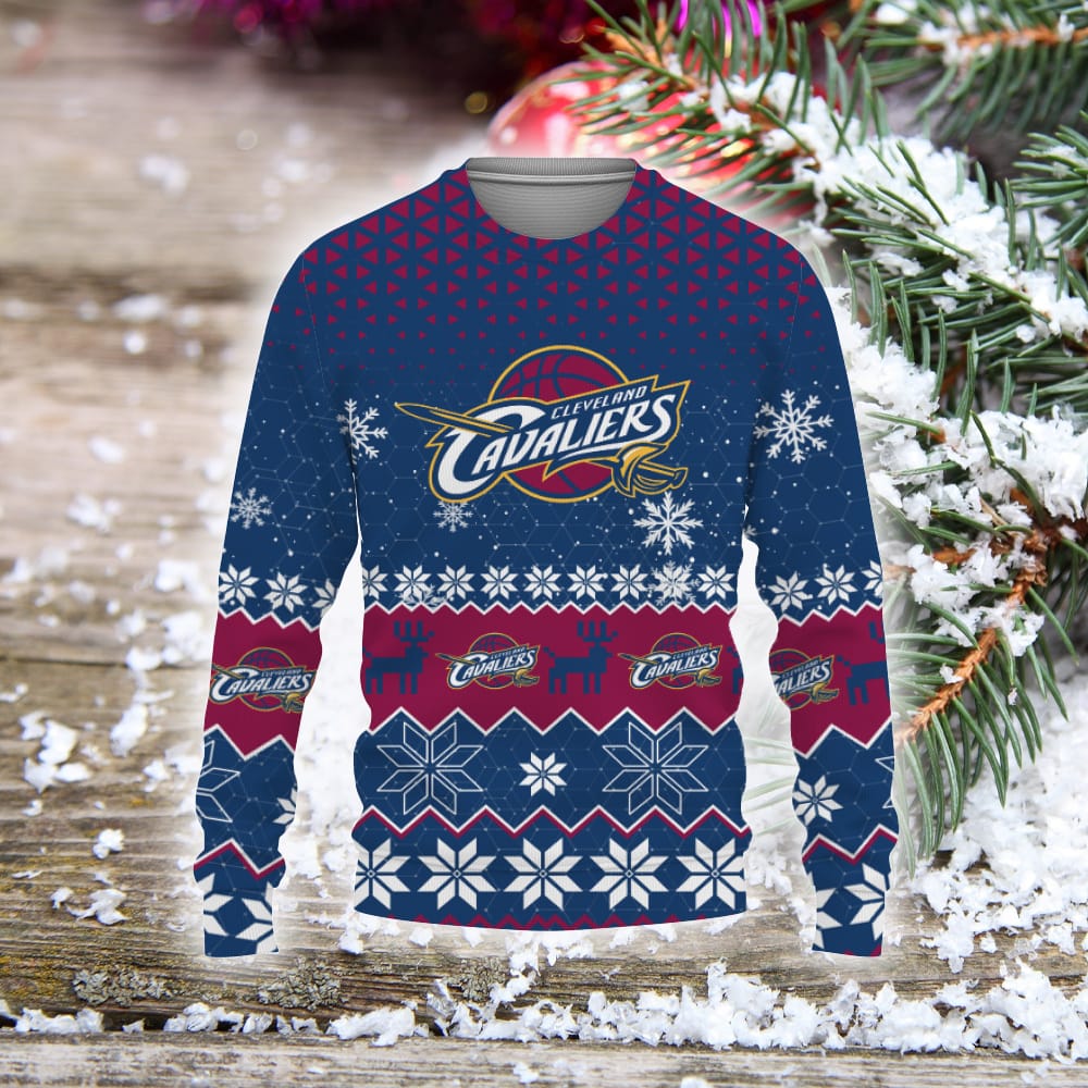 Cleveland Cavaliers Sports Football American Ugly Christmas Sweater Christmas Gift Holiday Unisex Sweatshirt For Fans 3D Sweater Cleveland Cavaliers Sports Football American Ugly Christmas Sweater Christmas Gift Holiday Unisex Sweatshirt For Fans 3D Sweater