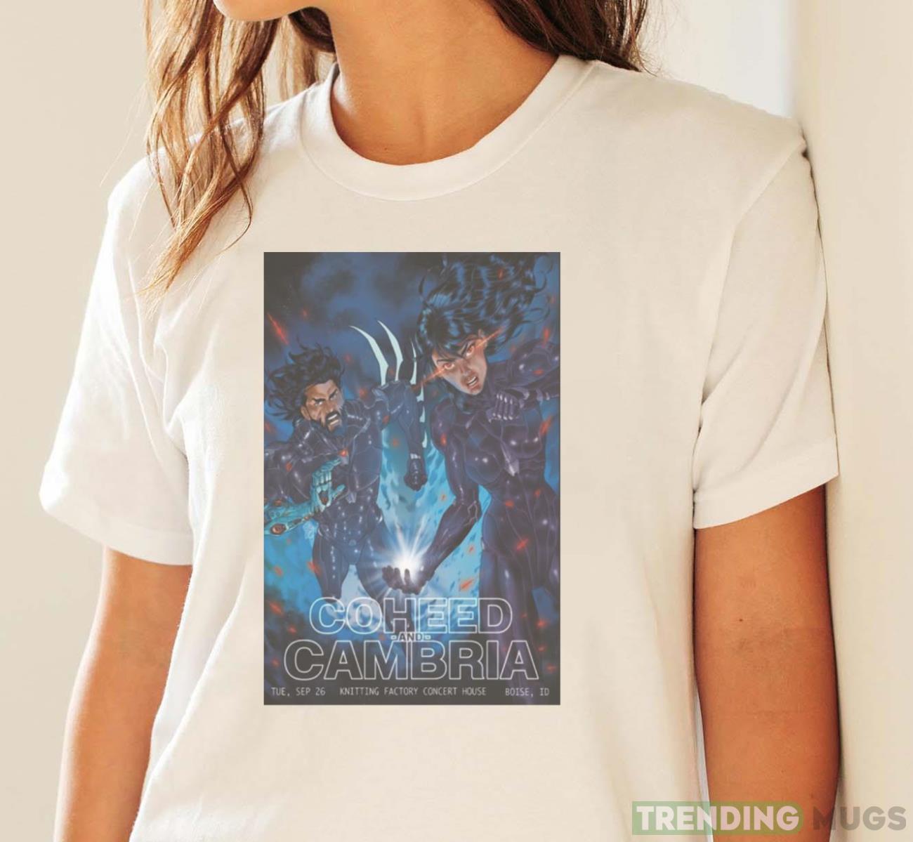 Coheed And Cambria Knitting Factory Concert House Boise ID September 26 2023 Poster shirt Light Shirt Coheed And Cambria Knitting Factory Concert House Boise ID September 26 2023 Poster shirt Light Shirt