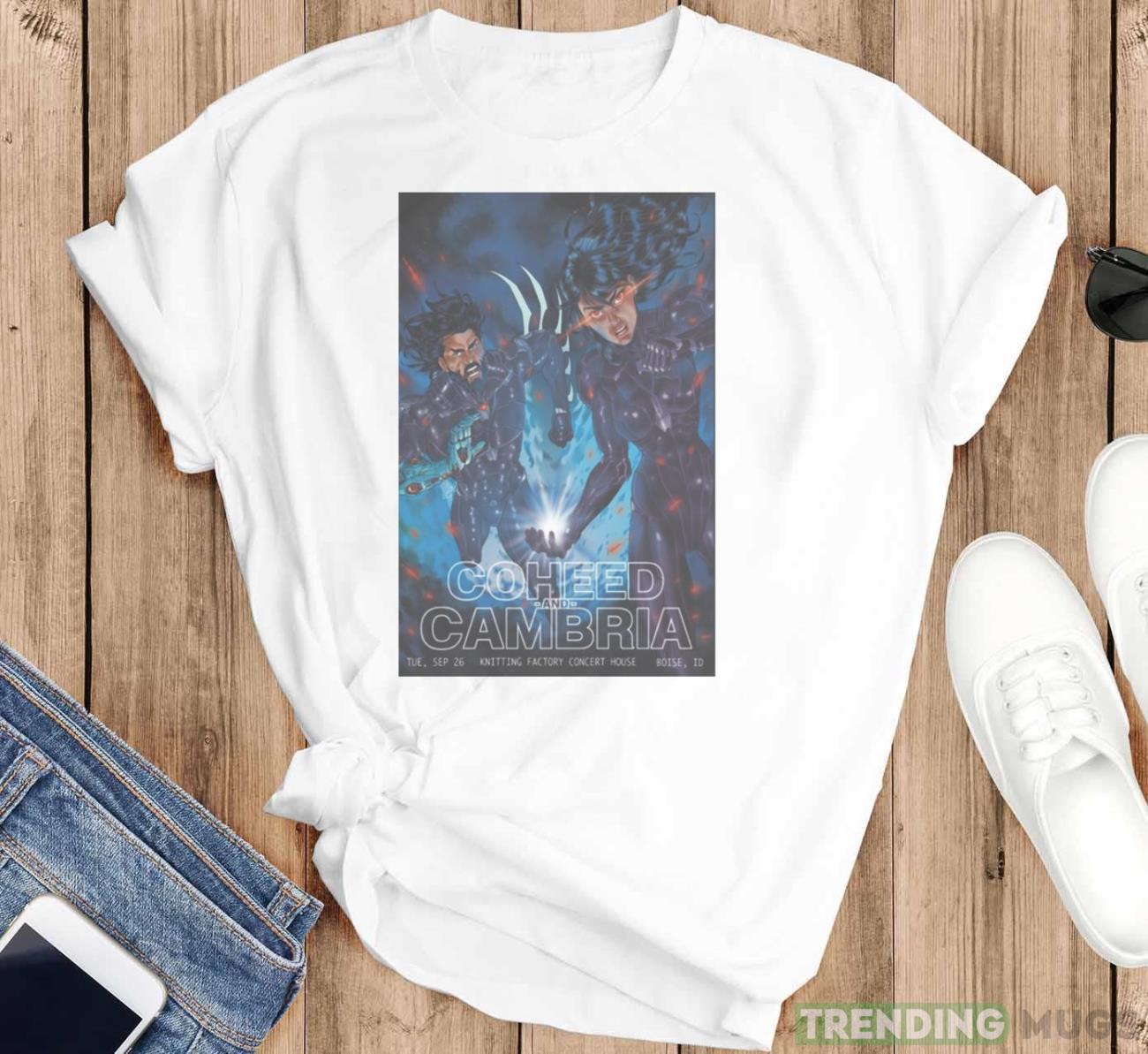 Coheed And Cambria Knitting Factory Concert House Boise ID September 26 2023 Poster shirt Light Shirt Coheed And Cambria Knitting Factory Concert House Boise ID September 26 2023 Poster shirt Light Shirt