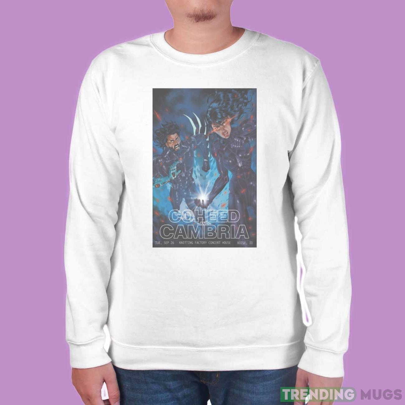 Coheed And Cambria Knitting Factory Concert House Boise ID September 26 2023 Poster shirt Light Shirt Coheed And Cambria Knitting Factory Concert House Boise ID September 26 2023 Poster shirt Light Shirt