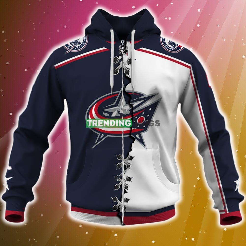 Columbus Blue Jackets NHL 3D Hoodie Zip Hoodie For Fans Christmas All Over Printed Custom Number And Name 3D Hoodies Columbus Blue Jackets NHL 3D Hoodie Zip Hoodie For Fans Christmas All Over Printed Custom Number And Name 3D Hoodies