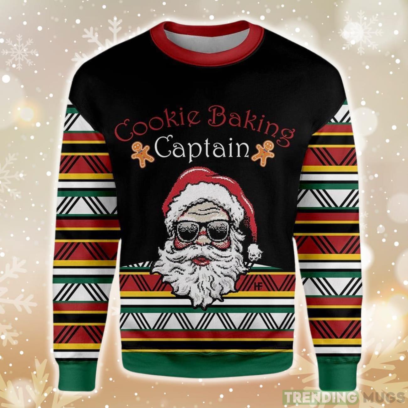 Cookie Baking Captain Ugly Christmas Sweater Product Photo 1 Cookie Baking Captain Ugly Christmas Sweater Product Photo 1