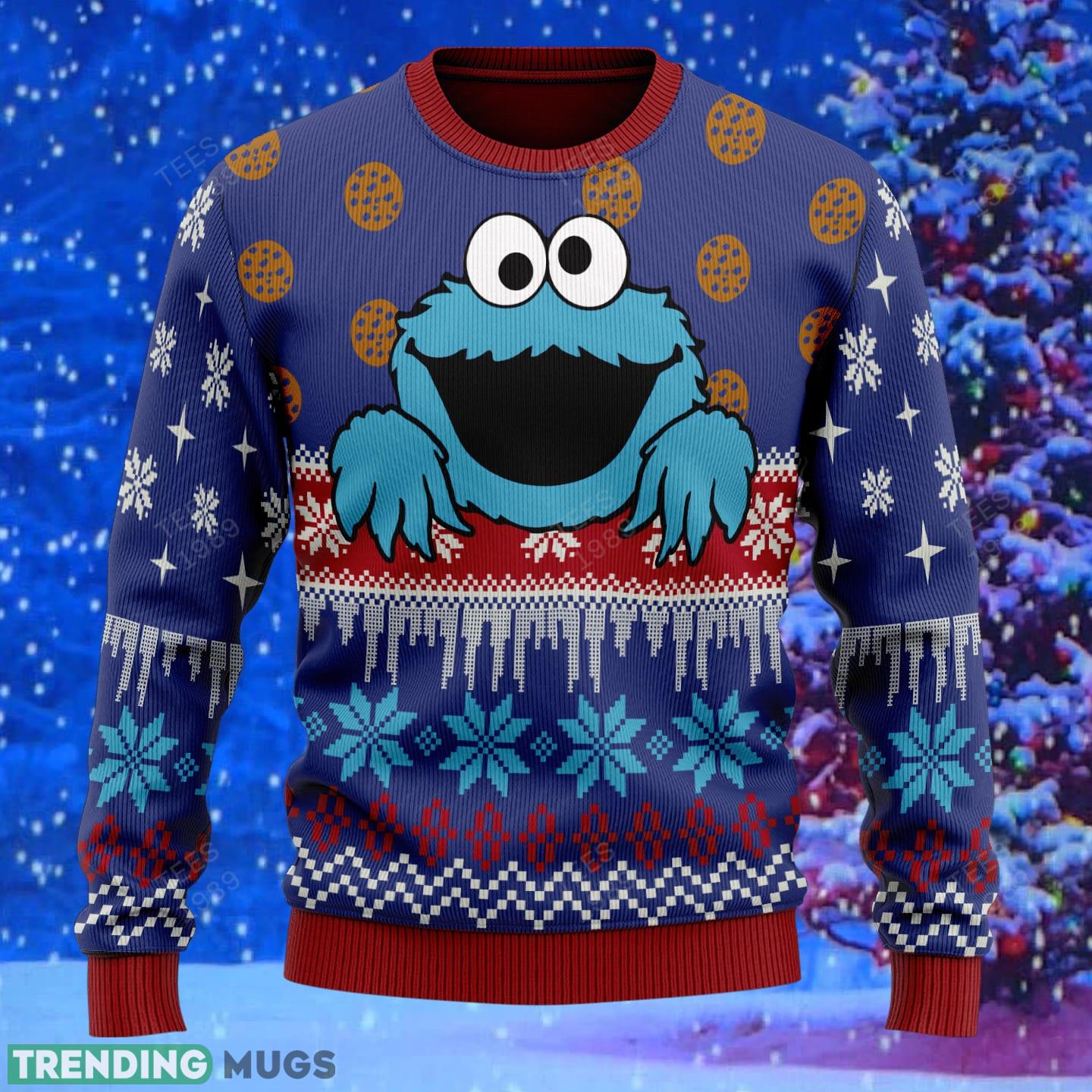 Cookie Monster Knitted Xmas Sweater Gift Men And Women 3D Sweater Cookie Monster Knitted Xmas Sweater Gift Men And Women 3D Sweater
