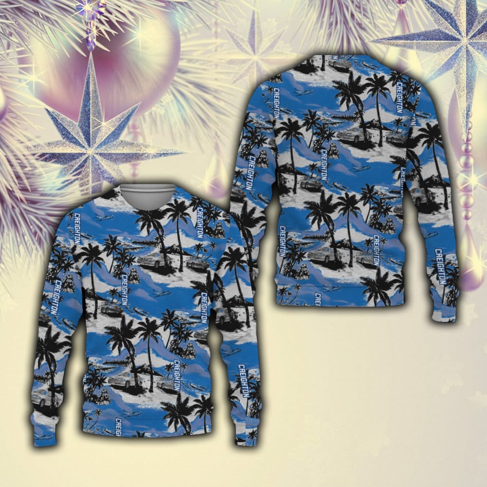 Creighton Bluejays Tropical Patterns Club Best Trends Coconut Tree Sweater All Over Printed Christmas Fans For Men And Women - 201023-110858 Creighton Bluejays Tropical Patterns Club Best Trends Coconut Tree Sweater All Over Printed Christmas Fans For Men And Women - 201023-110858