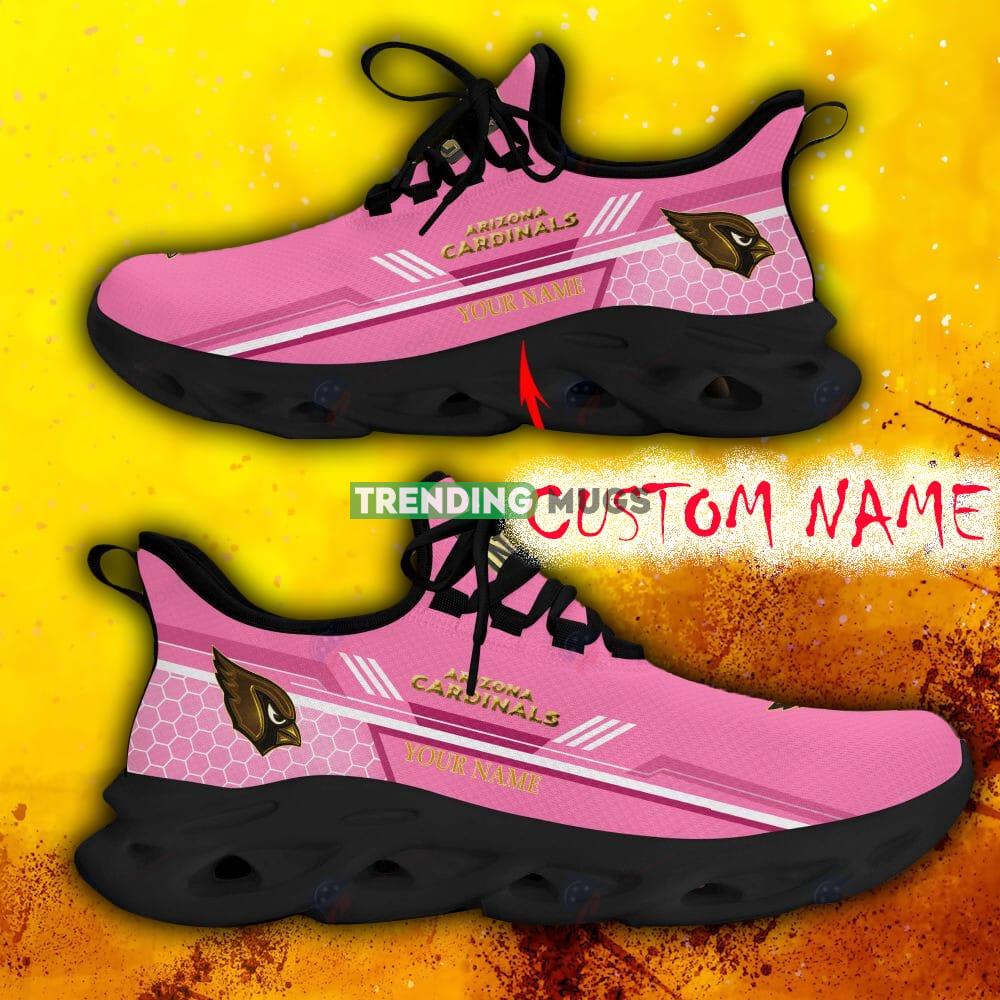Custom Name Arizona Cardinals Pink All Over Printed Max Soul Shoes For Fans Gift Men And Women New Sports Sneakers Max Soul Custom Name Arizona Cardinals Pink All Over Printed Max Soul Shoes For Fans Gift Men And Women New Sports Sneakers Max Soul
